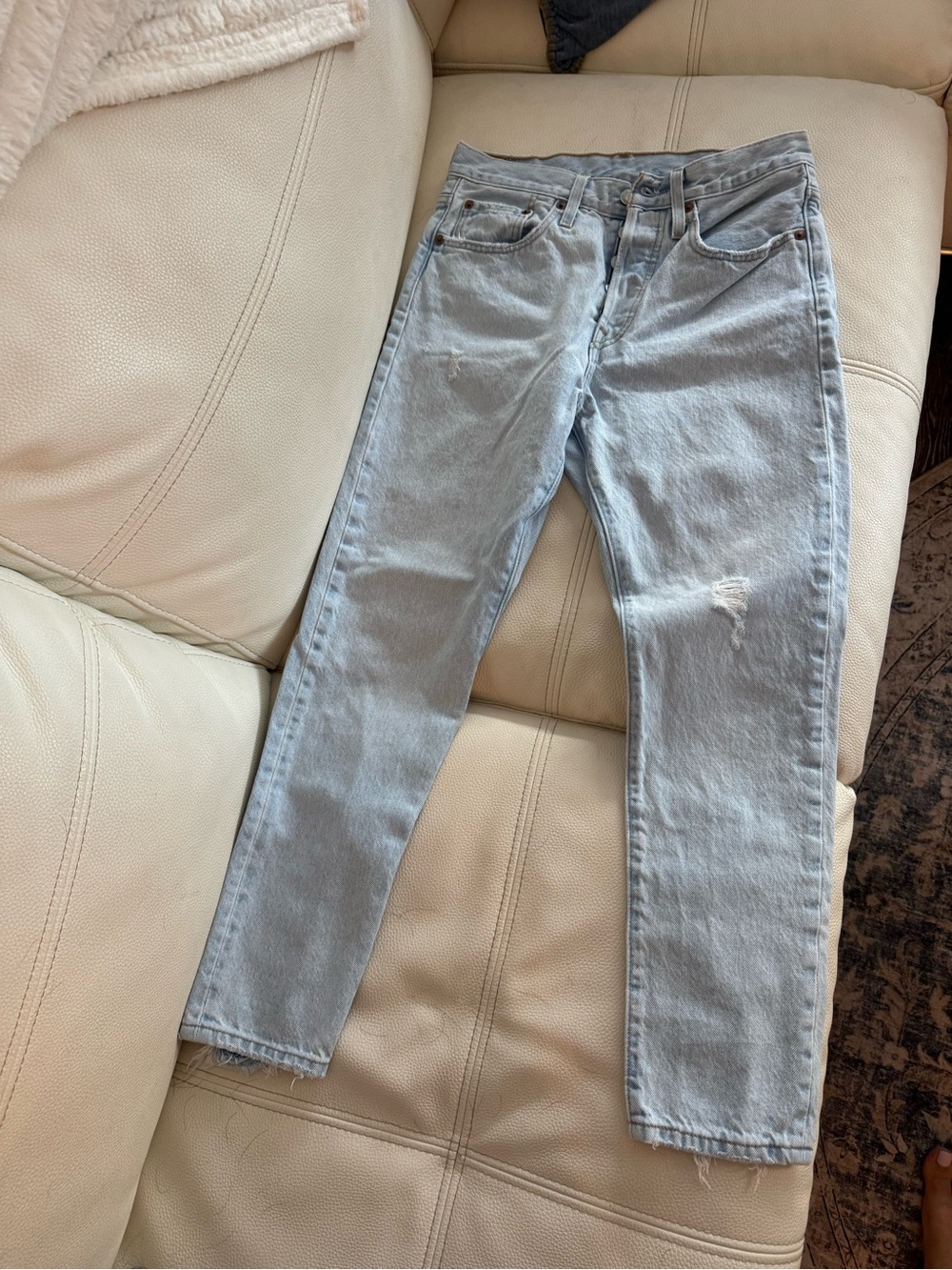 Signature by Levi Strauss Light Blue Straight Leg Jeans